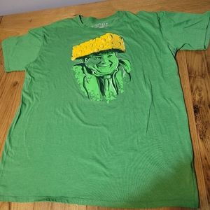 Chris Farley XL The Chive Green Bay Packers cheesehead lightweight t-shirt